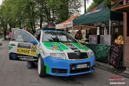 Rallye Český Krumlov: Přejímky, servis, shakedown